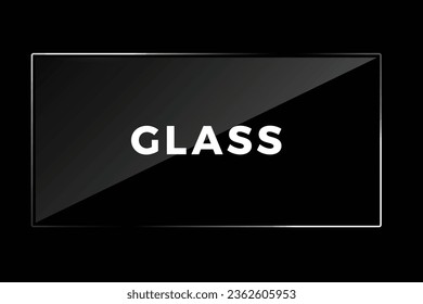 Fondo de cristal en los pasos vectoriales negros.