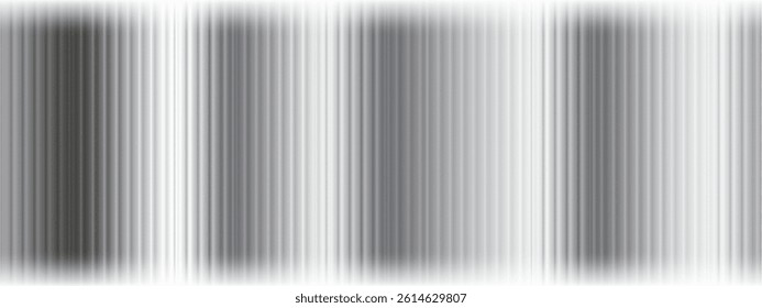 Glass background with silver ribbed effect, abstract 3d line structure and subtle gradient. Modern pattern suitable for wall, window or roof panel. Seamless texture with light reflection.