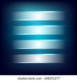 Glass background. Transparent glass plates. Vector illustration. 