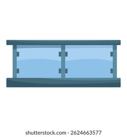 Glass balcony with metal railing providing safety and offering a modern architectural style