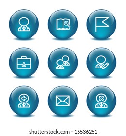 Glass ball web icons, set 1