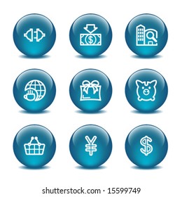 Glass ball web icons, set 24