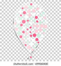Glass balloon vector
