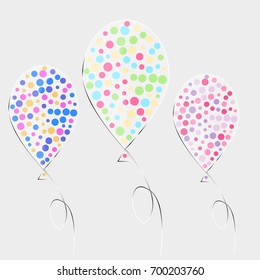 Glass balloon vector
