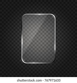 Glass banner background