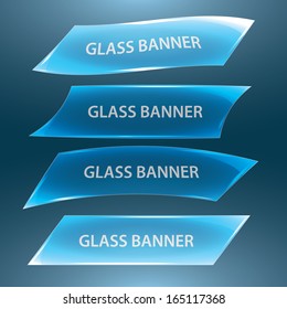 glass banners eps10