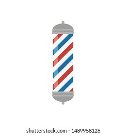 glass barber shop pole, old barbers rail, flat