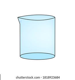 
Glasbecher für Laborvektorgrafik