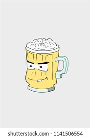 A glass of beer