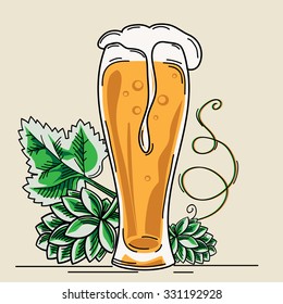 Glass of beer