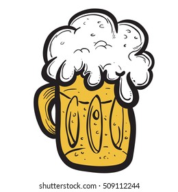 glass of beer cartoon