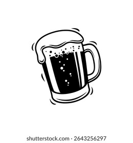 A glass of beer design 
