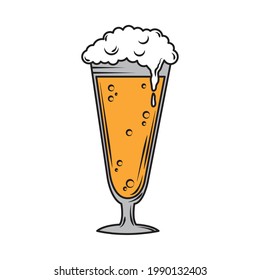 glass beer drink isolated icon
