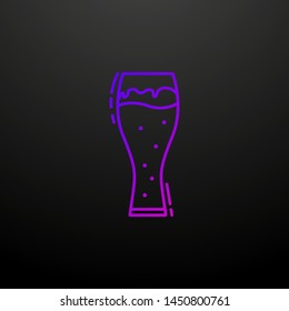 Glass of beer dusk nolan icon. Elements of drinks and beverages set. Simple icon for websites, web design, mobile app, info graphics