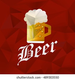 glass of beer emblem image