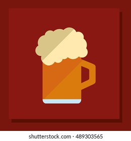 glass of beer emblem image