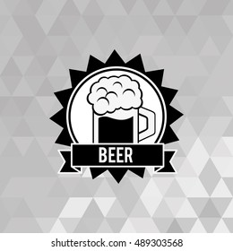 glass of beer emblem image