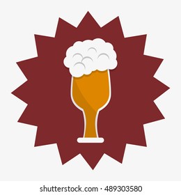 glass of beer emblem image