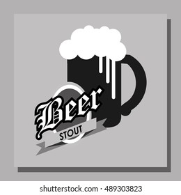 glass of beer emblem image