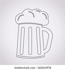 Glass beer icon