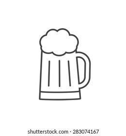 Glass of beer icon