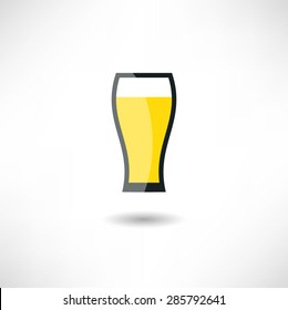 Glass of beer icon