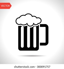 Glass of beer icon