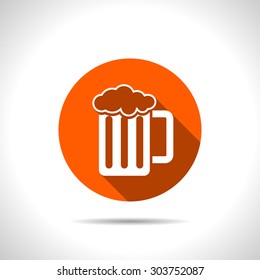 Glass of beer icon