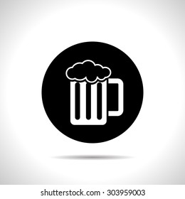 Glass of beer icon