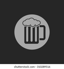 Glass of beer icon