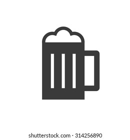 Glass of beer icon