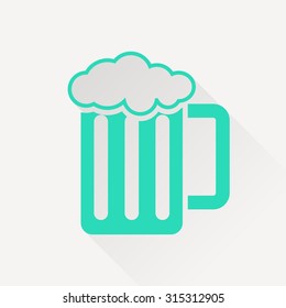 Glass of beer icon