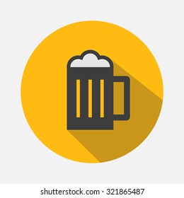 Glass of beer icon