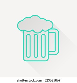 Glass of beer icon