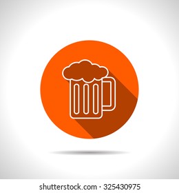 Glass of beer icon