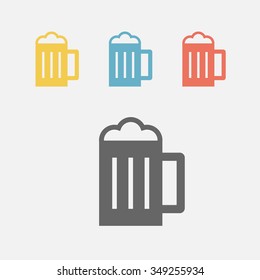 Glass of beer icon