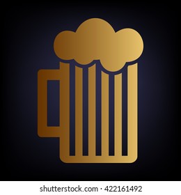 Glass of beer icon