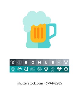 Glass of beer icon