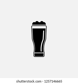Glass of beer icon. Beer concept symbol design. Stock - Vector illustration can be used for web