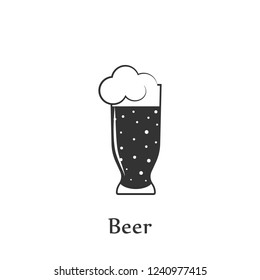 A glass of Beer icon. Element of drink icon for mobile concept and web apps. Detailed A glass of Beer icon can be used for web and mobile
