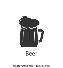 A glass of beer icon. Element of drink and food icon for mobile concept and web apps. Detailed A glass of beer icon can be used for web and mobile