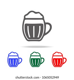 glass of beer Icon. Elements of disco and night life multi colored icons. Premium quality graphic design icon. Simple icon for websites, web design, mobile app, info graphics on white background