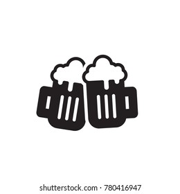 glass beer icon glyph