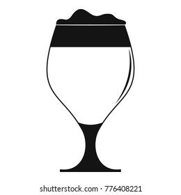 Glass of beer icon. Simple illustration of glass of beer vector icon for web