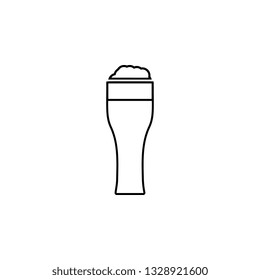 glass of beer icon. Simple thin line, outline vector of universal icons for UI and UX, website or mobile application