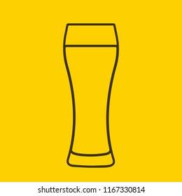 Glass of beer icon. Symbol Template Logo. Isolated vector illustration