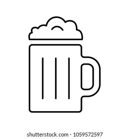 a glass of beer icon vector