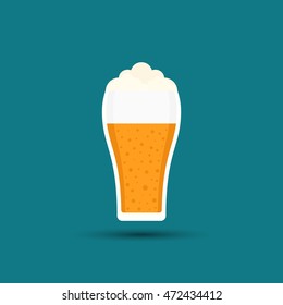 Glass of beer icon - Vector