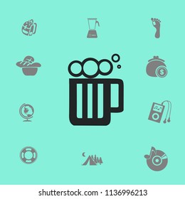 Glass of beer icon,Vector illustration