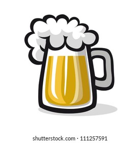glass of beer, illustration